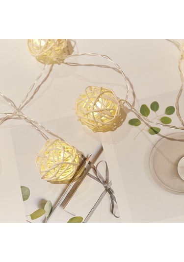 Sepak Takraw Işıkları Led Dize Işıkları Noel Çocuk Odası Dekorasyon Işıkları Tatil Işıkları Sıcak Beyaz