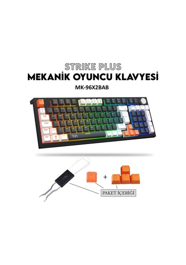 Rgb Kablolu Mekanik Oyuncu Klavyesi Mavi Switch Gasket Yapı Rgb Gaming Kablolu Klavye, Gaming Keyboard Rgb Gameagle Numpadli Full