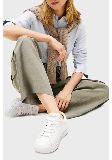 Tommy Hilfiger Bayan Ayakkabı Fw0fw08815 Ybr Beyaz Beyaz