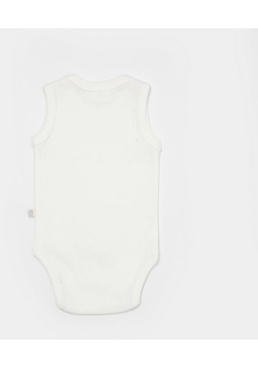 Bibaby Jakarlı 2'li Atlet Body 56992 Ekru - Sarı
