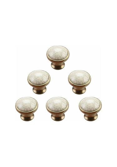 Dolap Kulpları Dolap Kapağı 6 Parça Porselen Mobilya Kulpu Antika Mobilya Kulpu Kapı Kulpu Dock Kulpu Seramik Mutfak Kulpu