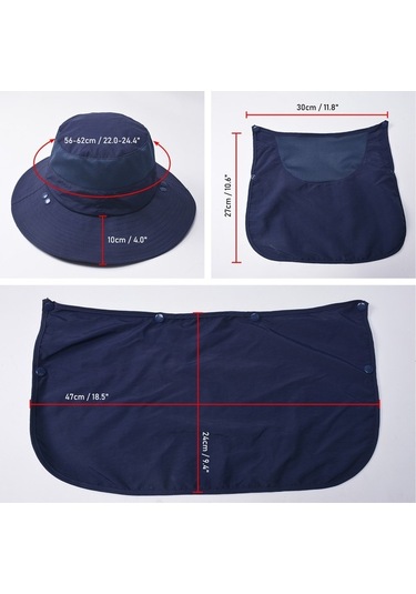 Artfulabode Yüz Yürüyüşü Uv Şapkası Şapka Plaj Koruma Kenar Kapağı İçin Haki Güneş Geniş Fonksiyonlu Flap Dağ Çok Boyun Balıkçılık Eq Haki