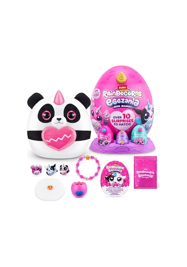 Rainbocorns Mini Yumurta Eggzania Sürpriz Peluş Oyuncak Renkli