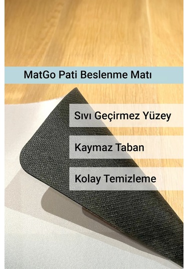 Matgo Pati Hayvana İsme Özel Fotoğraflı Beslenme Matı Kaymaz Sıvı Geçirmez Kedi Köpek Mama Paspası 5