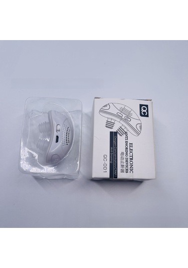 Qingmipy Silikon Burun Tıkanıklığı Ve Horlama Engelleme Aleti - Konforlu Uyku İçin Elektrikli Burun Temyizleyici Beyaz, S吸塑 Paket