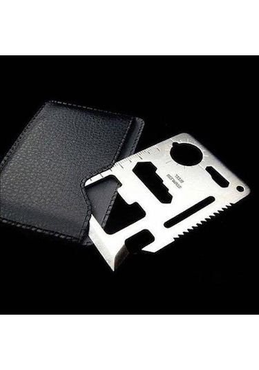 2 Adet Survival Acil Durum Kit Yardım Kartı 11 Fonksiyon Çok Renkli