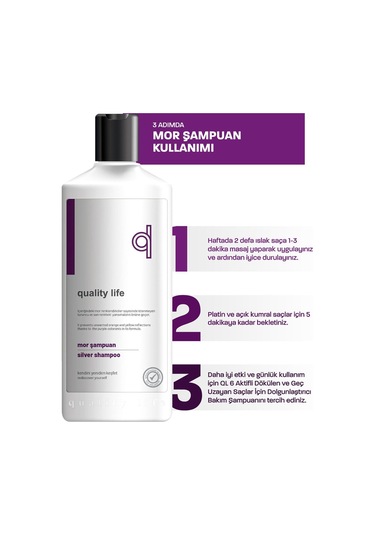 Ql Turunculaşma Karşıtı Mor Şampuan 300 ML