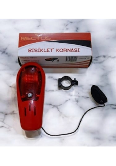 Rectus 8 Sesli Bisiklet Kornası Kırmızı