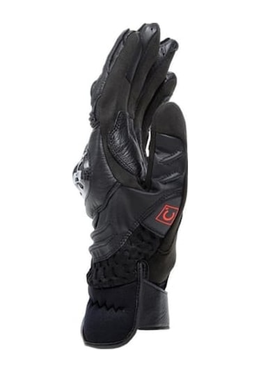 Dainese Carbon 4 Black Kısa Deri Eldiven Siyah