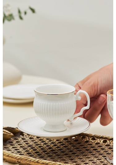 Karaca  Malta 6 Kişilik Kahve Fincan Takımı 100 ml