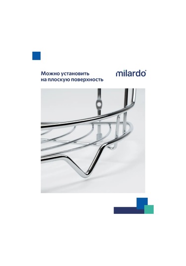 Milardo Banyo Köşe Rafı Tek Katlı, Krom. 363177559 Krom