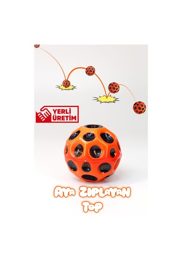 Yükseğe Zıplayan Krater Top Moonball Galaksi Uzay Ay Topu Aşırı Zıplayan Moonball Bahçe Oyuncağı