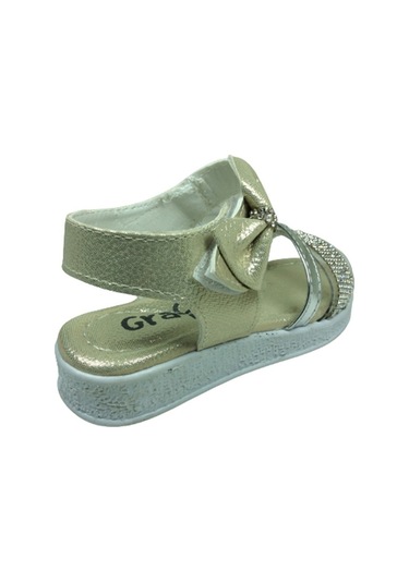 Ortopedikal Grafen Kız Çocuk Sandalet Taşlı Şeffaf Abiye Fantazi (538996110) Altın