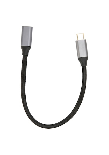 Springsun Usb-c Gen 2 Uzantı Kablosu Erkek-bay - 100w Şarj, 10gbps Veri, 4k 60hz Video, E-marker Çipi, 0.25m Nilon, Alüminyum