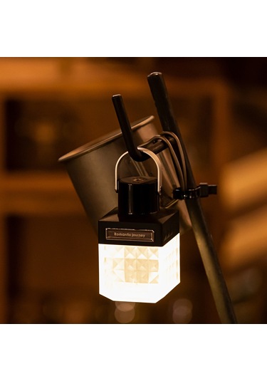 Led Kamp Işığı Çok Fonksiyonlu Kamp Alanı Feneri 2 Siyah Siyah