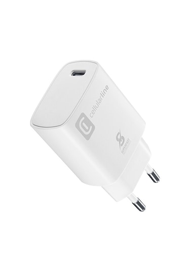 Cellularline Usb-C 25 W Mini Şarj Cihazı Beyaz