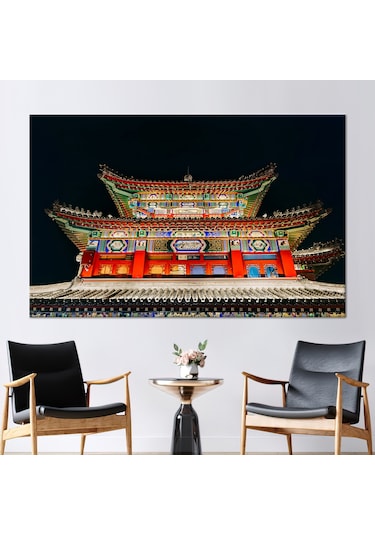 80x110 Cm 1 Parça Kanvas Tablo, Japonya Seyahati Kanvas