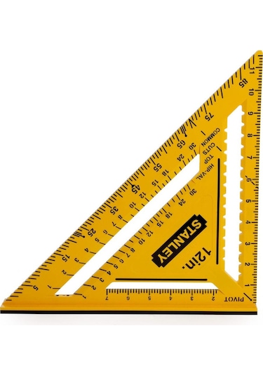 Stanley Stht46011 Çift Renkli Abs Plastik İnç Ölçülü Gönye 12''