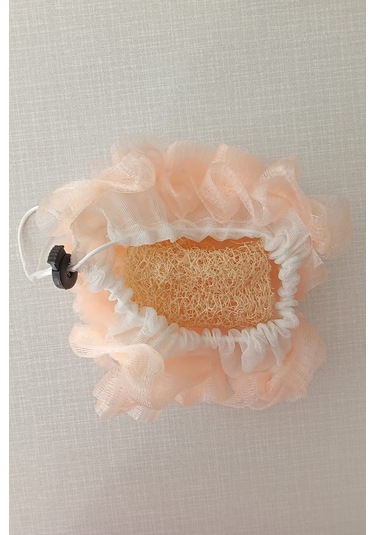 Sabun Koyulabilir Büzgülü Banyo Lifi