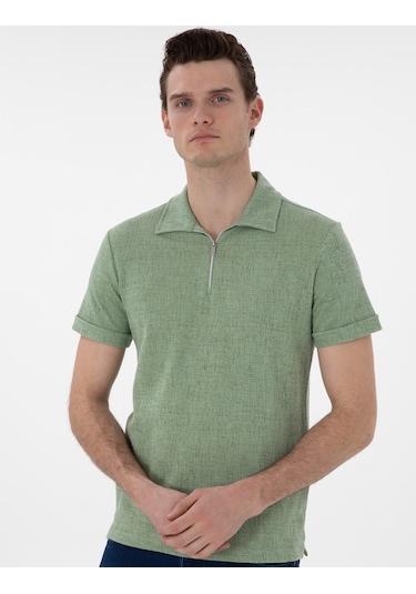 Pierre Cardin Erkek Açık Haki Tişört 50302586-vr183 Açık Haki