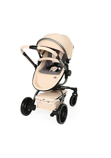 Yoyko Spin 360 Derece Dönebilen Bebek Arabası Latte Gri Kasa