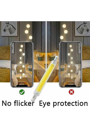 R7s Led Ampul 118mm 20w Kısılabilir Sıcak Beyaz 3000k 3000lm Lineer J118 300w Halojen Ampulün Yerini Alır