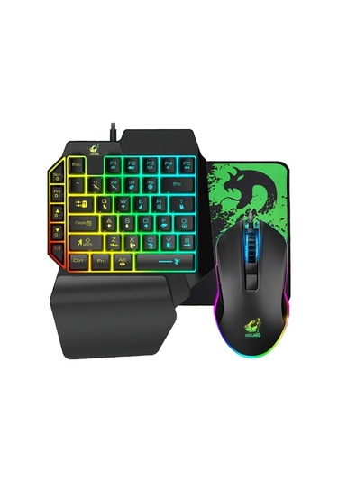 Techbloom Zıyou Lang Siyah Kablolu Oyun Klavye Ve Fare Seti 39 Tuslu Rgb Aydinlatmali Pc Oyuncuları Icin Diğer