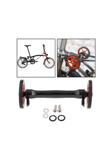 Suntek Bisiklet Siyah Kırmızı Için Katlanır Bisiklet Kolay Siyah - Kırmızı