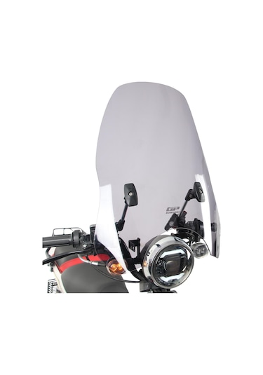 GP Kompozit Scooter Universal Ayarlanabilir Ön Cam Şeffaf 54 cm
