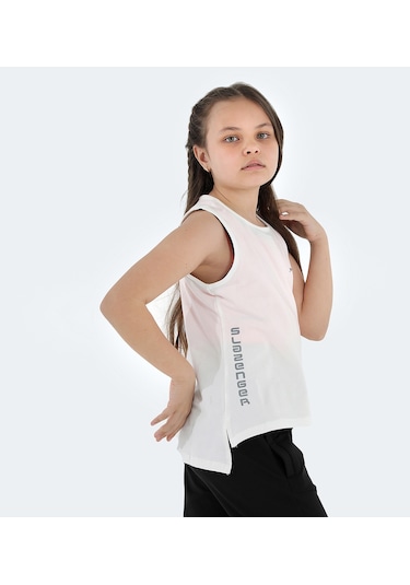 Slazenger  Dylan In Kız Çocuk Tişört Beyaz