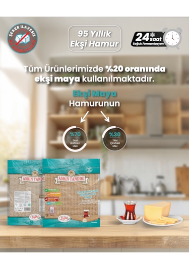 1 Paket Ekşi Hamurlu Çavdar Lavaş Ekmeği