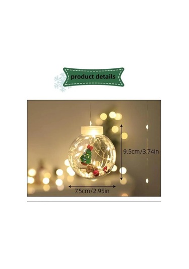 Xindoker Noel Led Işık Zinciri, Santa/snowman/ağaç Şekilli, Islak Isı Beyazı, Usb, 3m, Ip54, Bahçe/patiye Uygun