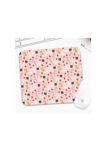 Durable Cat Desenli Mouse Pad 27x32cm, Kaymaz Rubber, Suya Dayanıklı-a51