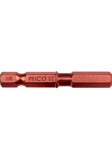 Rıco 1/4 H6 Allen Bits Uç Mıknatıslı Kırmızı 50 Mm