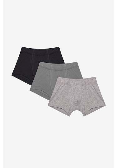 Penti Erkek Çocuk Siyah Solid 3lü Çok Renkli Boxer