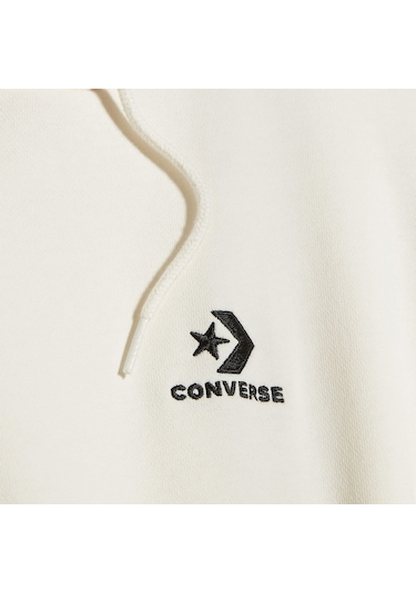Converse Chuck Taylor Boxy Kadın Ekru Kapüşonlu Sweatshirt Ekru