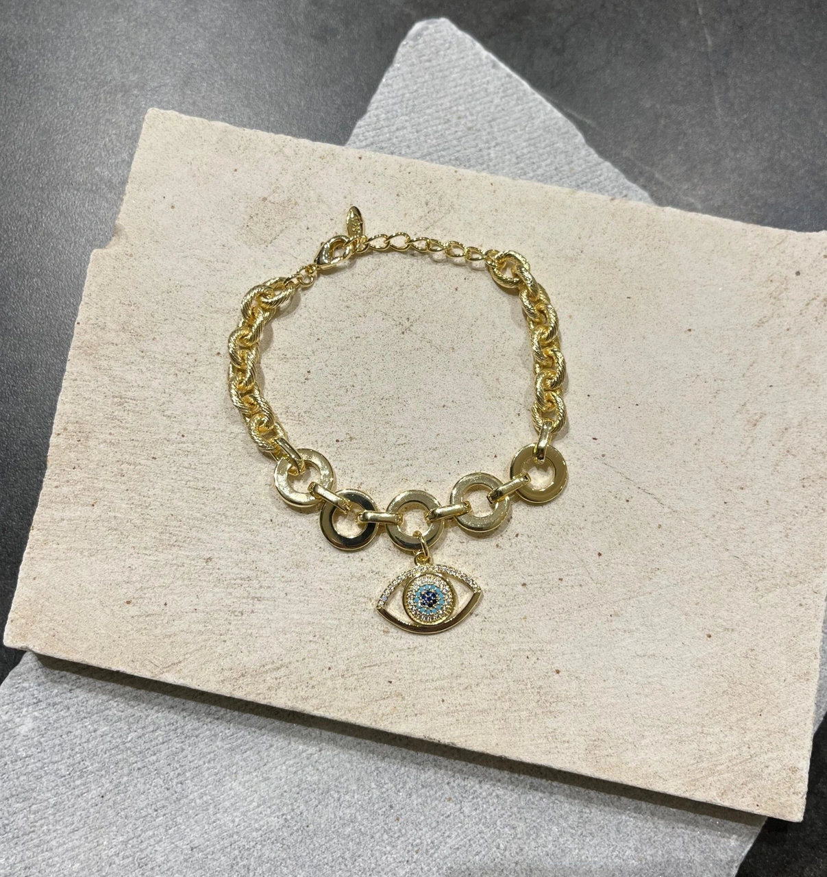 Göz Charmlı Bileklik Çok Renkli