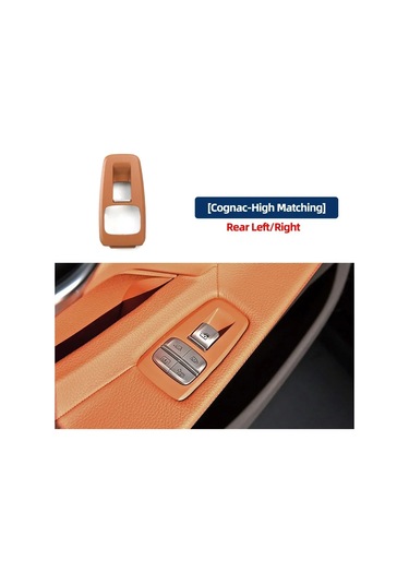 Lhd Araba Ön Sol Sağ Pencere Kaldırıcı Anahtarı Dış Çerçeve Panel Kapak Regülatörü Rear B Light Brown 1 Piece Set