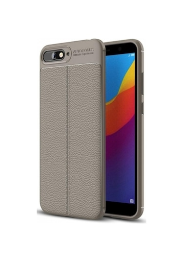 Huawei Y6 2018 Deri Görünümlü Lux Niss Silikon Kilif 457501578