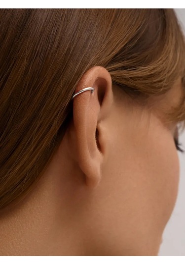 Zoloto Russkih Piercing Halka 925 Ayar Gümüş 152136995 Gri