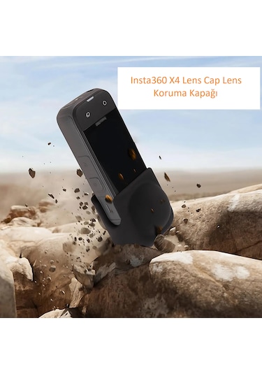 Insta360 X5 , X4 Lens Cap Koruma Kapağı Siyah