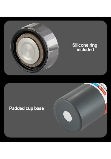 Laxsam 800 Ml Vakumlu Paslanmaz Çelik Kamp Piknik Termosu Gri