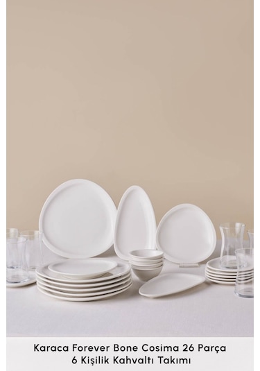 Karaca  Forever Bone Cosima 26 Parça 6 Kişilik Kahvaltı Takımı