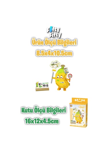 Loz Micro Block Serisi Sevimli Muz 310 Parça Oyuncak Yapım Seti Fflz-8820