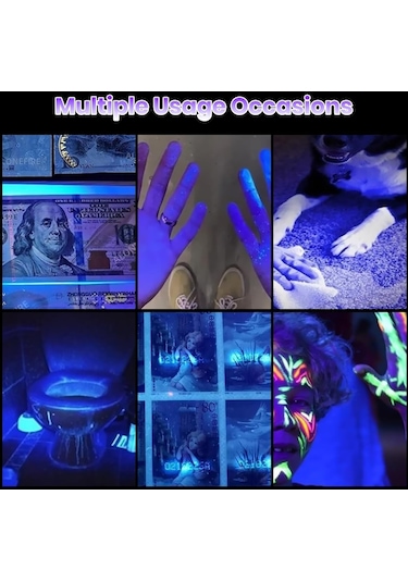 20w 365nm Profesyonel Güçlü Mor Uv Işık El Feneri Evcil Hayvan İd