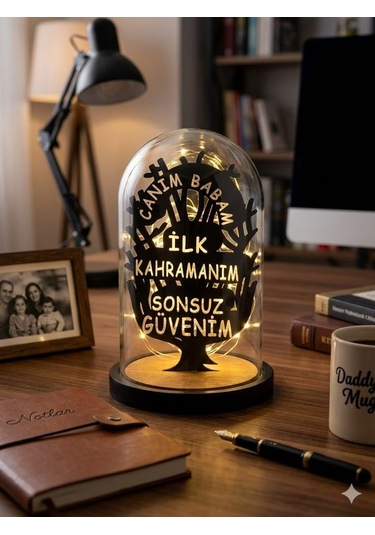 Günü Hediyesi Babaya Hediye Led Lamba Kayınpedere Hediye Gece Lambası Çok Renkli