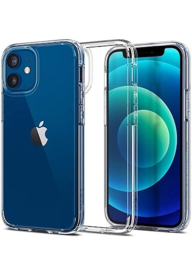 Logis iPhone Uyumlu 12 6.1" Şeffaf Kılıf Silikon Koruma
