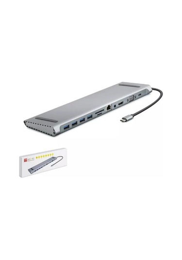 Hadron Hdx7854 Type-c Hdtv Combo Type-c + Hdmı 4k 30hz + 4-usb3.0 + Vga + Audıo +