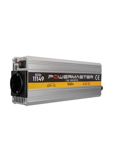 Powermaster Pm-11149 12 Volt - 1000 Watt Modıfıed Sınus Inverter 10-15v Arası-220v Ac