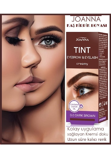 Joanna Kaş ve Kirpik Boyası 3.0 Dark Brown 3'lü